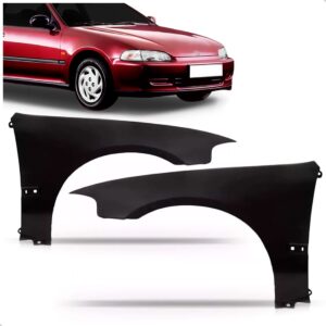 Par Paralama Civic 1992 1993 1994 1995 2 Portas Sem Furo