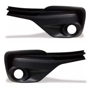 Par Moldura Farol Milha Etios Hatch/sedan 2018 A 2019 C/furo Preto Ambos Lados