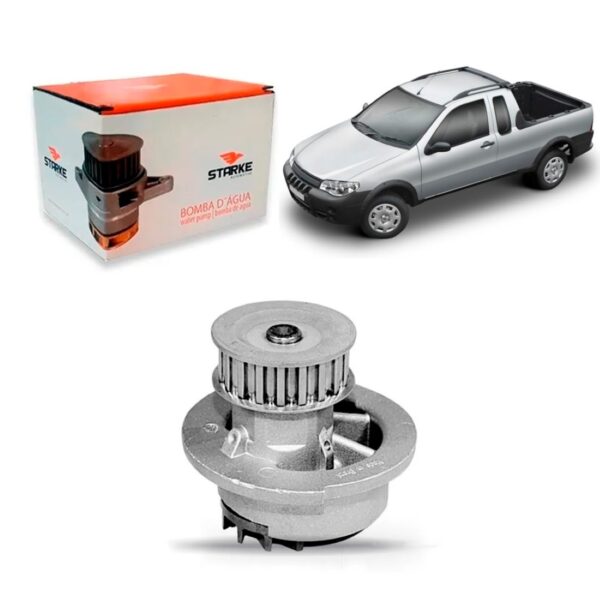 Bomba D Agua Sem Carcaça Strada 1.8 8v Powertrain 2003/2010