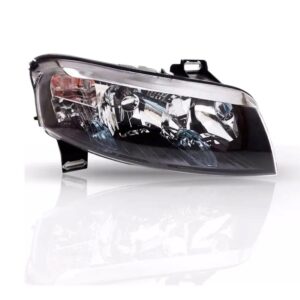 Kit Faróis Stilo 2008 A 2012 Fumê + Grade Friso Vermelho Preto Fosco