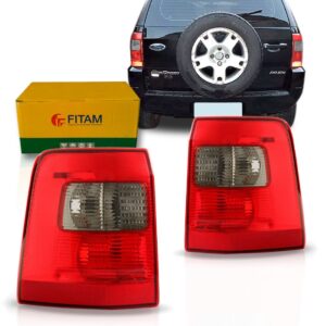 Par Lanterna Traseira Ecosport Fumê 2003 2004 2005 2006 Esquerdo E Direito