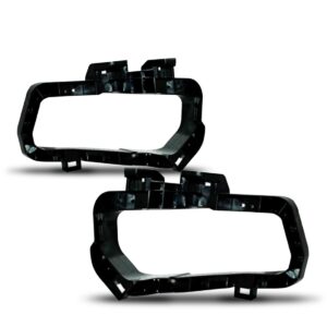 Par Suporte Moldura Farol Milha Kicks 2016 A 2018 Preta Preto Ambos Os Lados