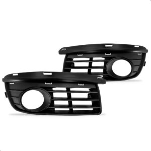 Par Moldura Grade Jetta 2007 2008 2009 2010 Com Furo Milha Preto Ambos Os Lados