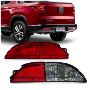 Par Sinaleira Refletor Parachoque Traseiro Toro 2016 A 2019 Vermelho
