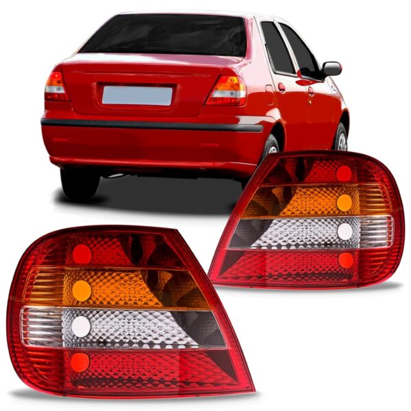 Par Sinaleira Traseira Siena 2001 2002 2003 2004 Âmbar