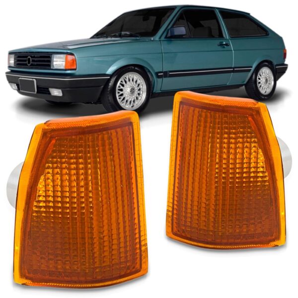 Par Sinaleira Gol Voyage Parati Saveiro 1987 A 1990 Âmbar