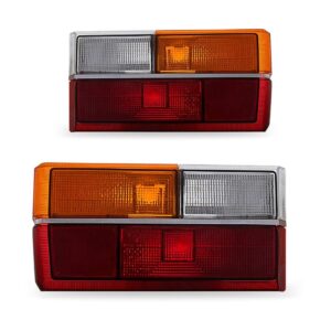 Par Sinaleira Traseira Gol 1980 A 1986 Âmbar Friso Cromado Tricolor