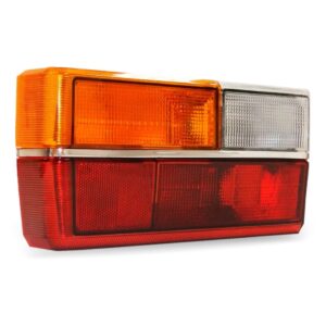 Par Sinaleira Traseira Gol 1980 A 1986 Âmbar Friso Cromado Tricolor