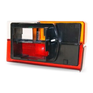 Par Sinaleira Traseira Gol 1980 A 1986 Âmbar Friso Cromado Tricolor