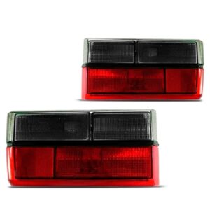 Par Lanterna Traseira Gol Quadado Bx Ar 80 A 86 Fumê F.preto Fumê