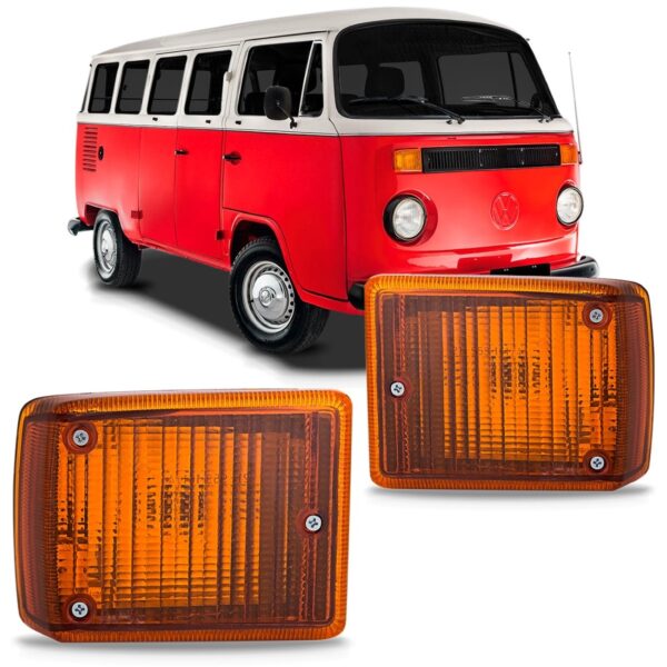 Par Sinaleira Seta Para Volkswagen Kombi Clipper Âmbar