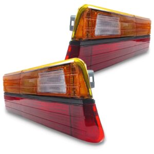 Par Sinaleira Traseira Del Rey 85 86 87 88 88 89 1990 Âmbar Tricolor