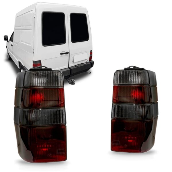 Par Sinaleira Traseira Fiorino 1986 A 1997 Fumê Modelo Carto Fumê