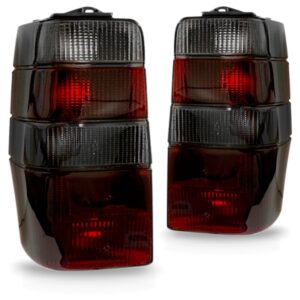 Par Sinaleira Traseira Fiorino 1986 A 1997 Fumê Modelo Carto Fumê