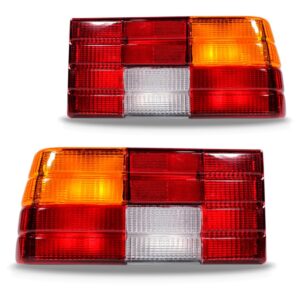 Par Sinaleira Traseira Monza 1982 A 1990 Âmbar S/friso Preto Tricolor