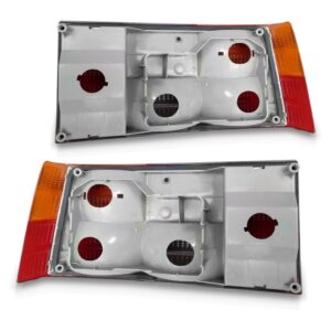 Par Sinaleira Traseira Monza 1982 A 1990 Âmbar S/friso Preto Tricolor