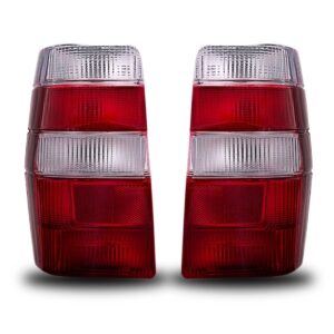 Par Lente Lanterna Traseira Fiorino 1986 A 1997 Bicolor