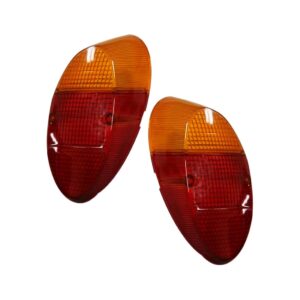 Par Lente Lanterna Traseira Fusca 1200/1300 Ambar Laranja