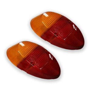 Par Lente Lanterna Traseira Fusca 1200/1300 Ambar Laranja