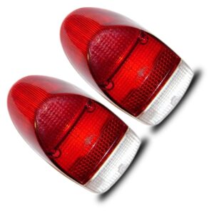 Par Jogo Lente Lanterna Seta Traseira Rubi Fusca 1500 Vermelho