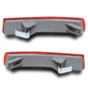 Par Refletor Parachoque Traseiro Palio G3 2003 Vermelho