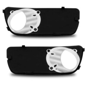 Par Moldura Milha Palio Siena 2004 A 2010 Preto Com Furo - Preto - Ambos Os Lados