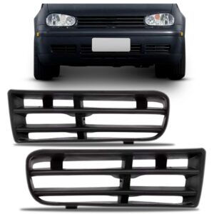 Par Moldura Milha Golf 2000 01 02 03 04 05 06 07 Sem Furo Preto Ambos Os Lados
