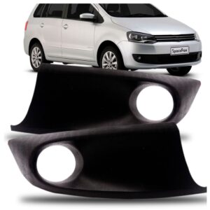 Jogo Moldura Milha Fox Spacefox 2011 12 13 14 Preto Com Furo Ambos Os Lados