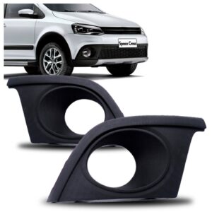 Par Moldura Milha Crossfox Spacecross 11 12 13 Preto C/furo Preto Ambos Os Lados