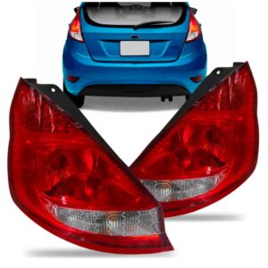 Par Lanterna Traseira Fiesta Mexicano 11 A 17 Lente Colmeia Vermelho