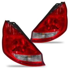 Par Lanterna Traseira Fiesta Mexicano 11 A 17 Lente Colmeia Vermelho