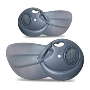 Par Forro Porta Dianteiro Ford Ka 1997 A 2007 Com Tela Cinza Cinza