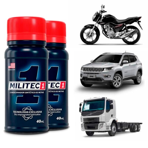 Kit 2 Militec Redutor De Atrito Lubrificação Permanente