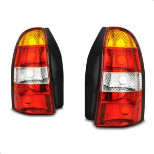 Par Lanterna Traseira Palio Weekend 01 02 03 Vermelho