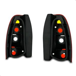 Par Lanterna Traseira Palio Weekend 01 02 03 Vermelho