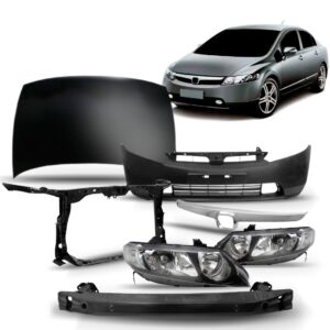 Kit Colisão Honda New Civic 2006 2007 2008 Frente