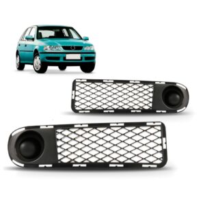 Par Grade Moldura Milha Gol G3 Fase 1 S/furo C/milha 99 A 02 Preto