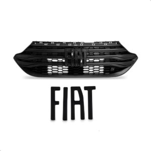 Kit Grade Para Fiat Strada 2020 A 2024 C/emblema Black Piano Preto