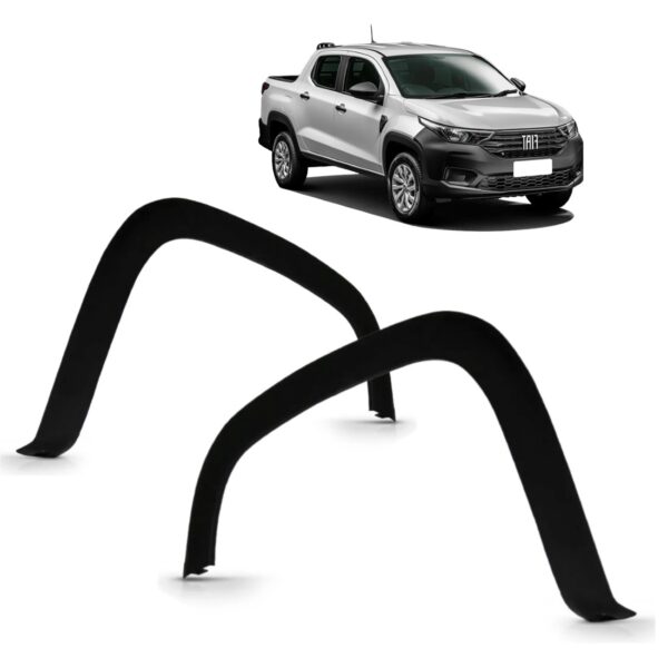 Par Moldura Paralama Diant Strada 2021 22 Preto Texturizado