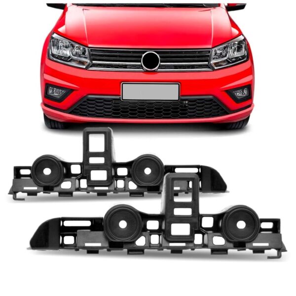 Par Suporte Guia Parachoque Dianteiro Gol G8/saveiro 18 A 22