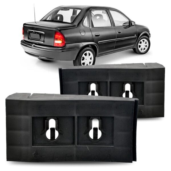 Par Suporte Guia Parachoque Traseiro Corsa Sedan 1994 A 2002