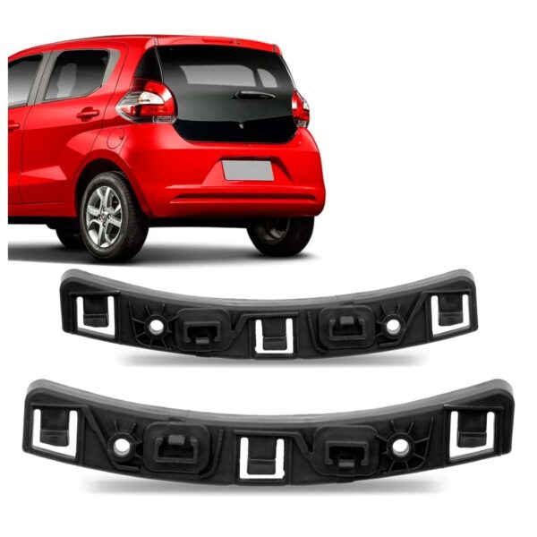 Par Suporte Guia Parachoque Traseiro Mobi 2016 A 2022