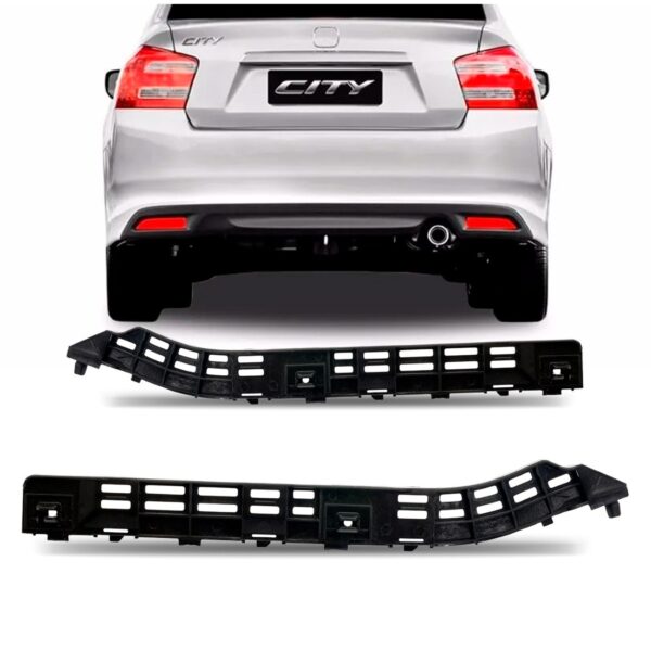 Par Suporte Guia Parachoque Traseiro City 2013 2014