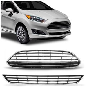 Kit Grade Central Fiesta 2013 A 2016 Sedan C Moldura Cromada