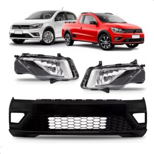 Envolvente Gol Voyage G8 G7 2018 A 2023 Par Milhas 1a Linha Preto