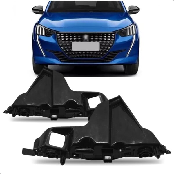 Par Suporte Guia Parachoque Dianteiro Para Peugeot 208 21/23