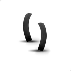 Par Moldura Parachoque Traseiro Saveiro G5 G6 2008 A 2016 Preto