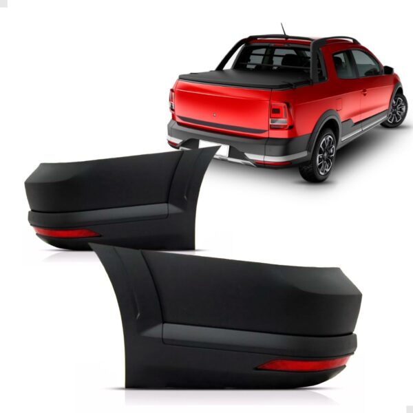 Kit Polaina Traseiro Saveiro Cross 2016 A 2022 C/ Refletor