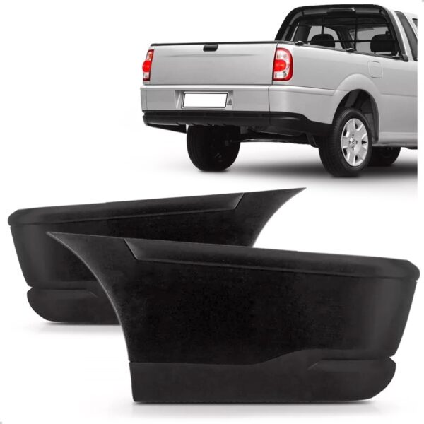 Par Polaina Traseira Saveiro G3 2003 2004 2005 Preta