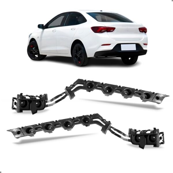 Par Suporte Guia Parachoque Onix Plus Sedan 2020 Traseiro